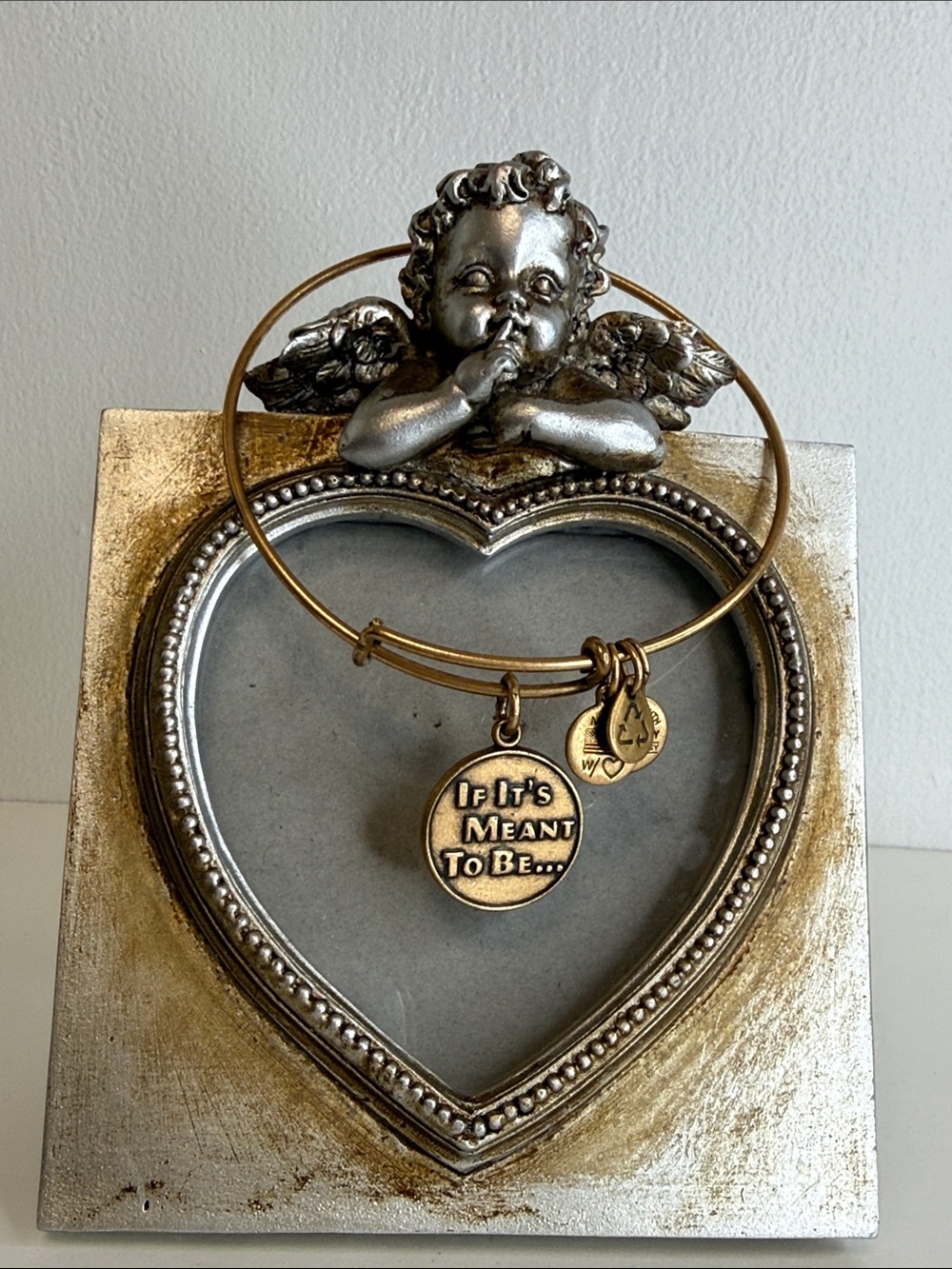 Alex and Ani "If It's Meant To Be..." Expandable Charm Bangle Bracelet
